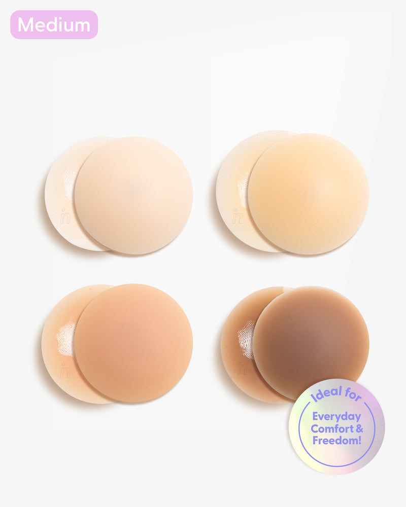 Bare it All Nipple Covers M - Reusable Round Silicone Nipple Covers Medium