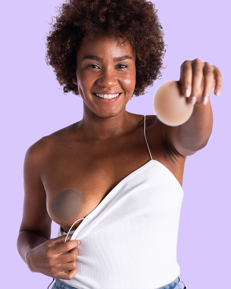 Bare it All Nipple Covers M - Reusable Round Silicone Nipple Covers Medium