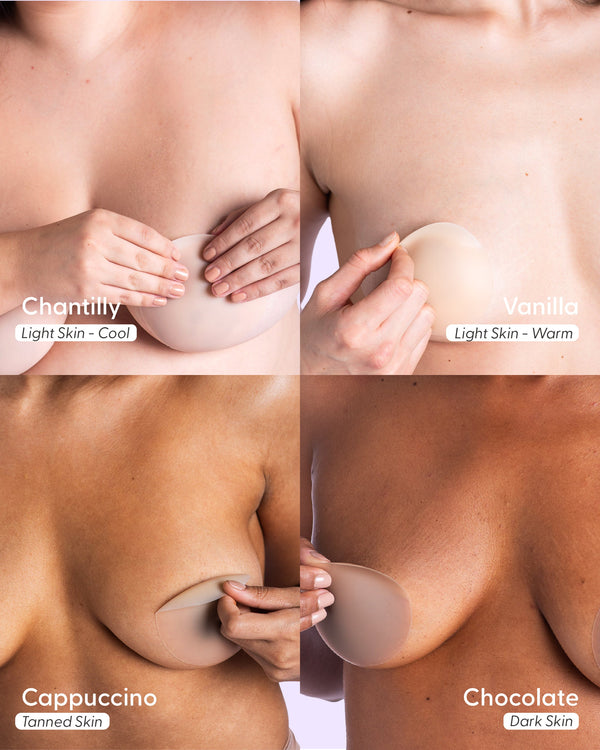 Bare it All Nipple Covers PLUS - Reusable Round Silicone Nipple Covers PLUS size