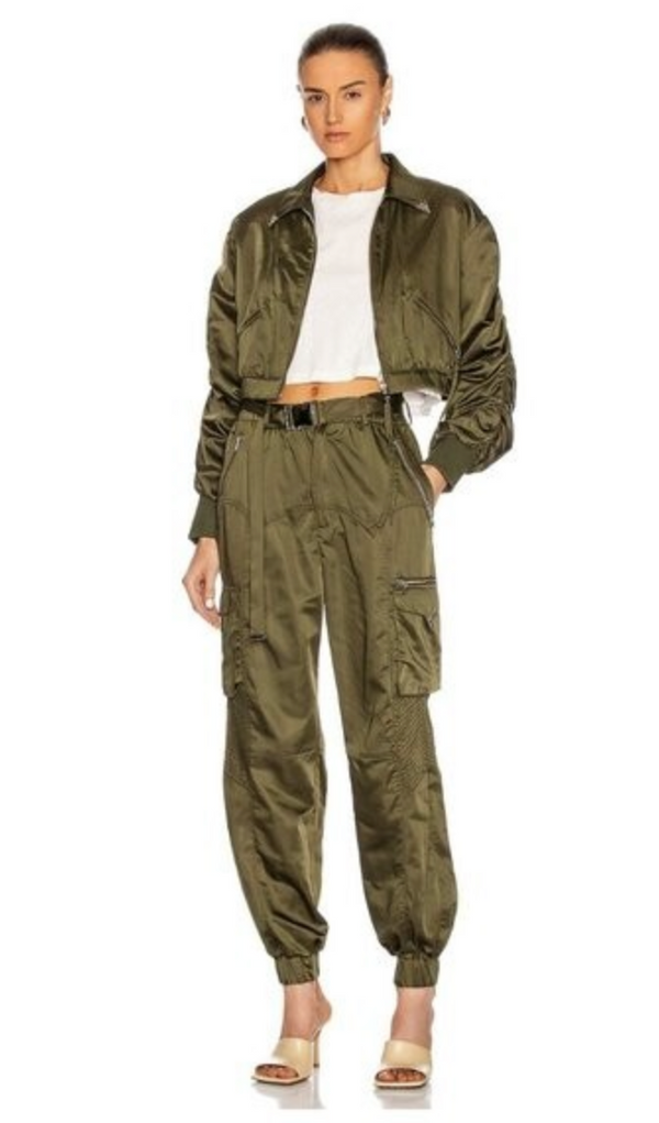 Retrofête  Satin set Army Green