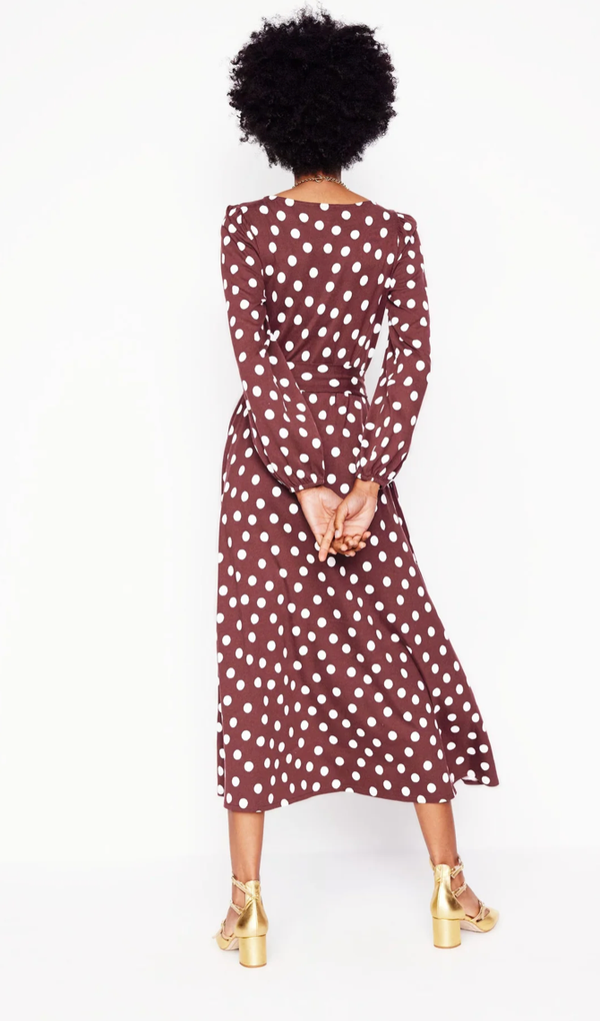 Boden: Leandra Jersey Midi Dress JENNY-ON-THE-GO Boden: Leandra Jersey Midi Dress JENNY-ON-THE-GO