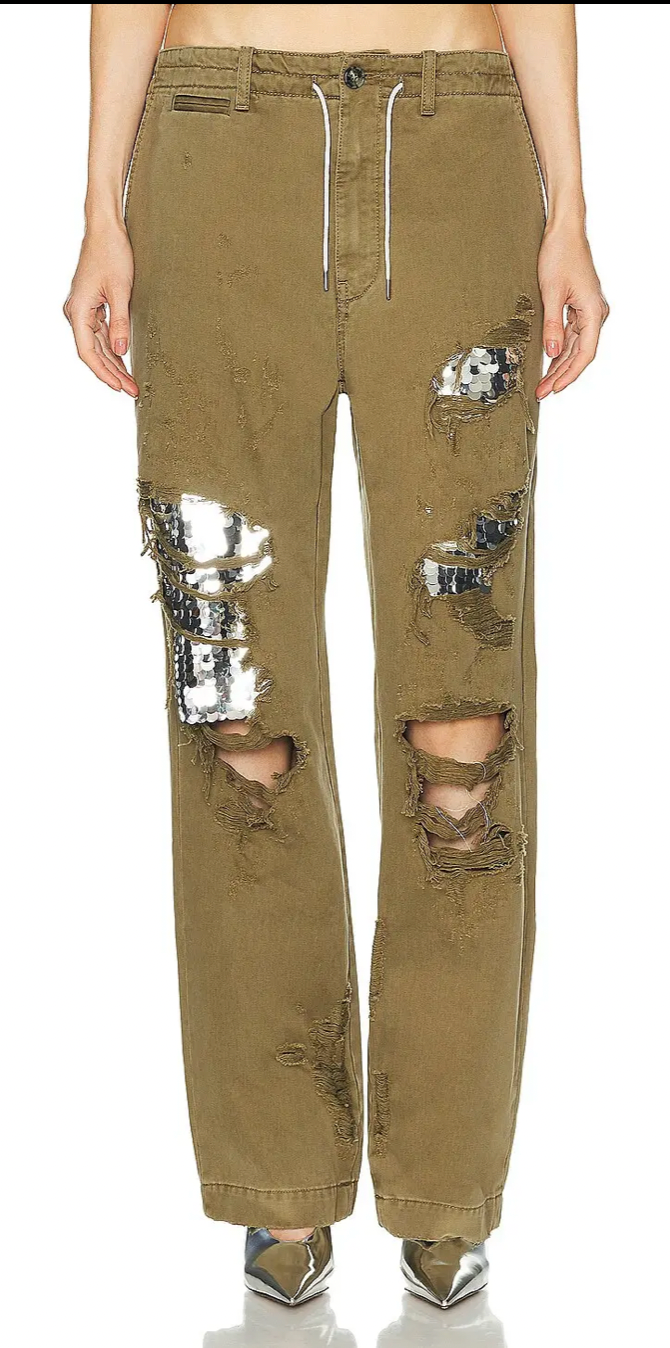 Dark Park Paper Bag Pants