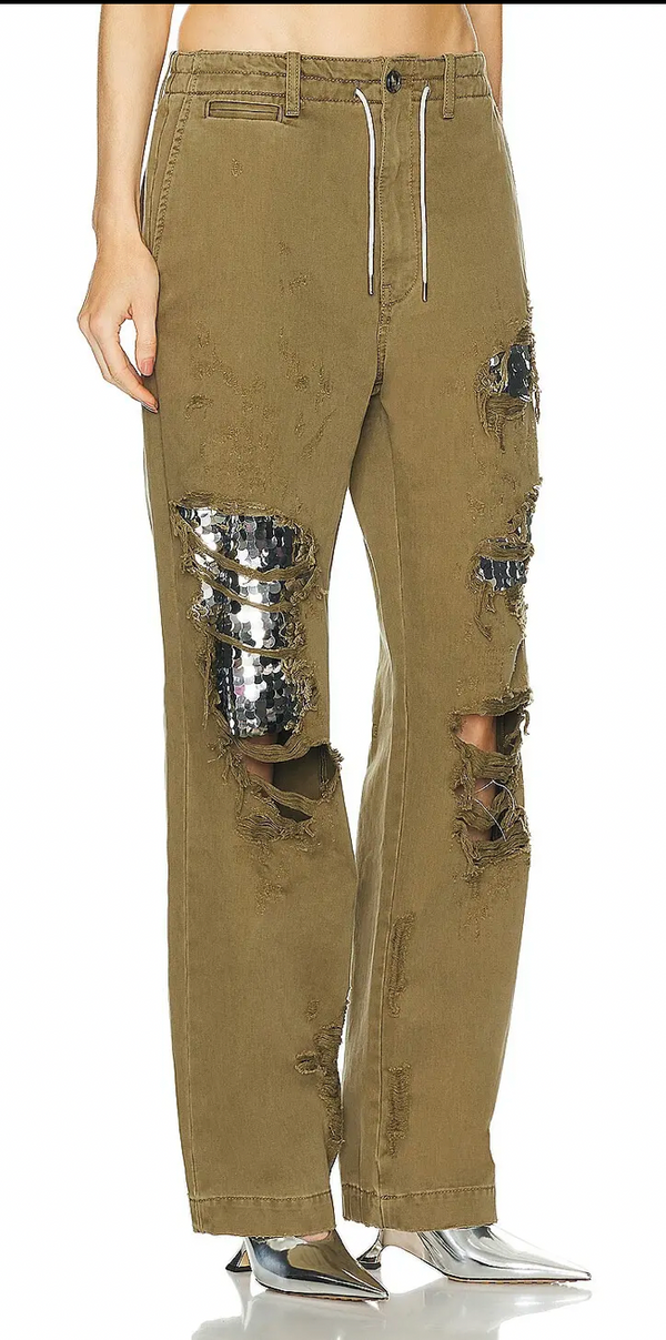 Dark Park Paper Bag Pants