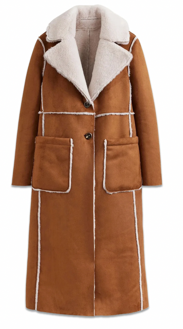 Boden Reversible Faux Shearling Coat