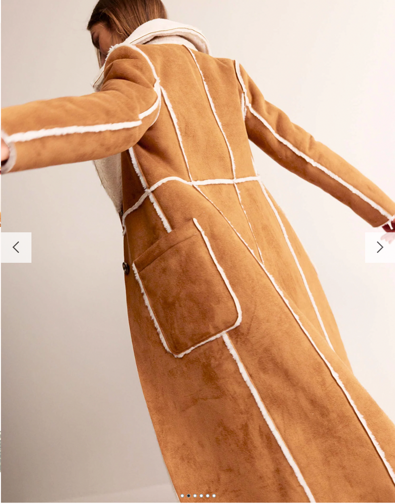 Boden Reversible Faux Shearling Coat