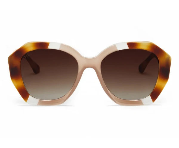 Vega Tri-color Havana Ice Coconut Biege Sunglasses