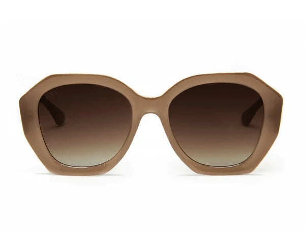 Vega Bicolor Shiny Coconut Biege Sunglasses